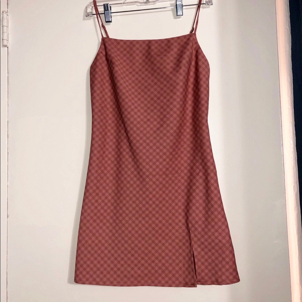 Pink mini dress